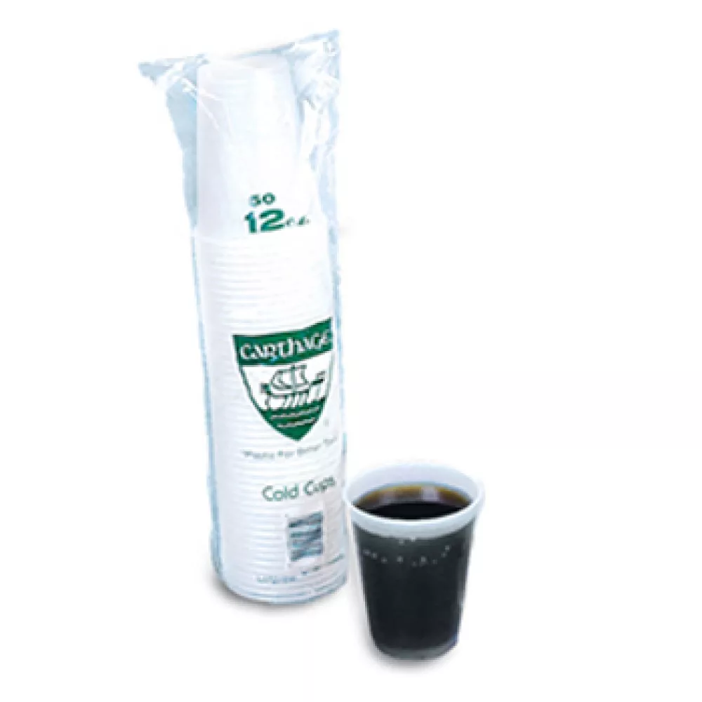 12 oz Plastic Beer Cups -Clear Drink Cups for Parties & Events (500 Count)