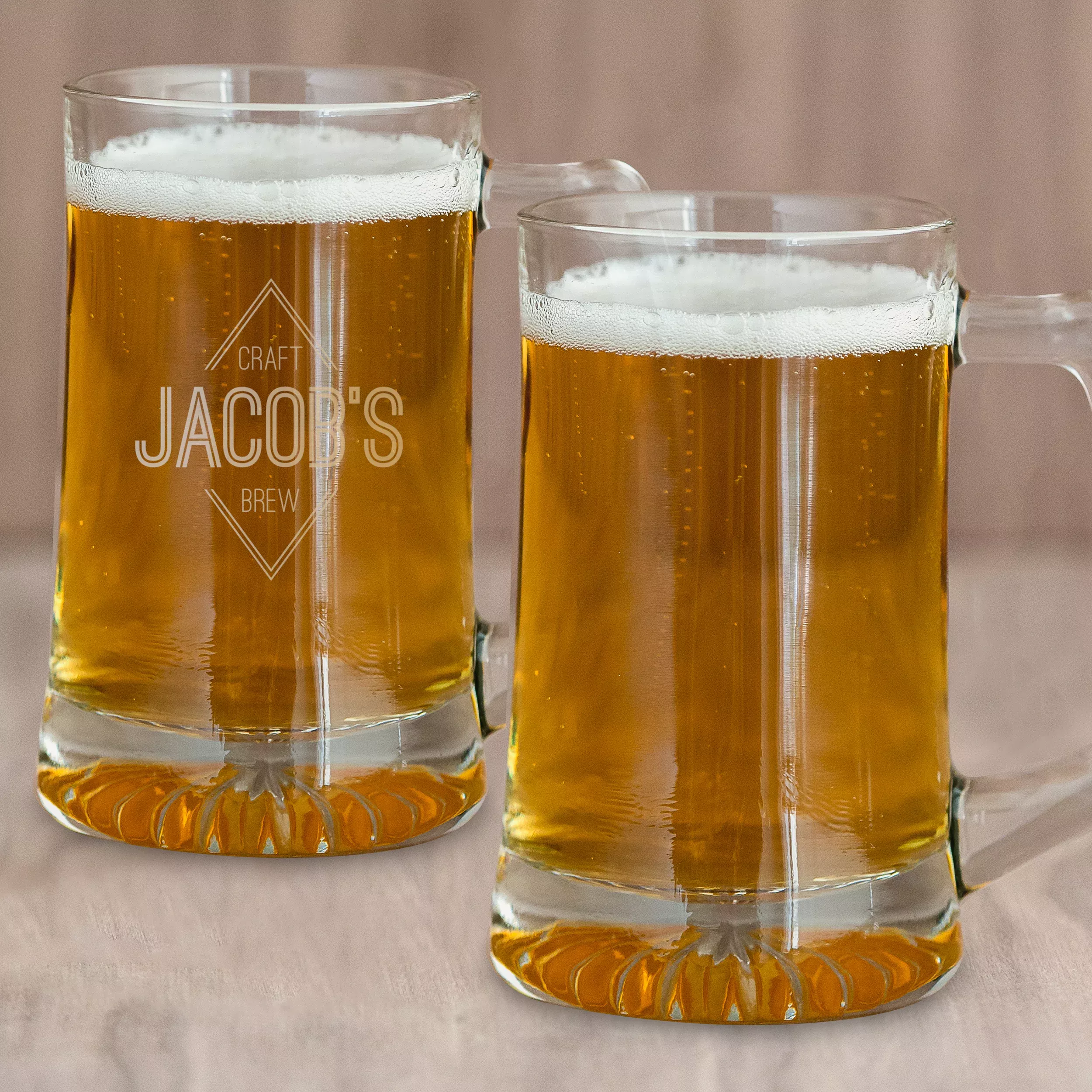14 Oz Glass Beer Mug - Blank
