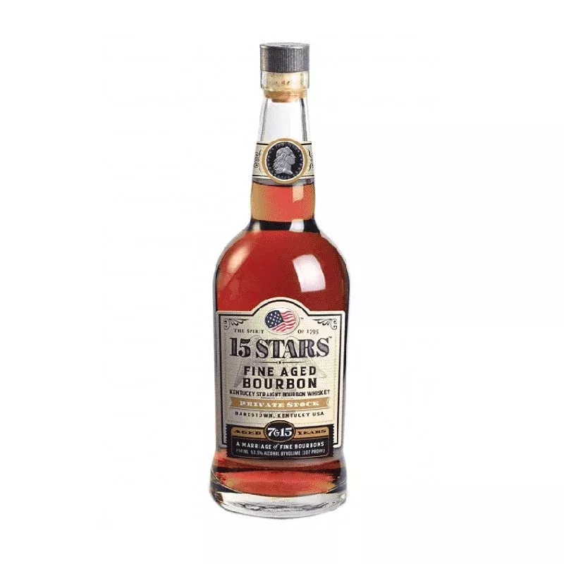 15 Stars 7 and 15 Years Private Stock Aged Bourbon Whiskey 750ml