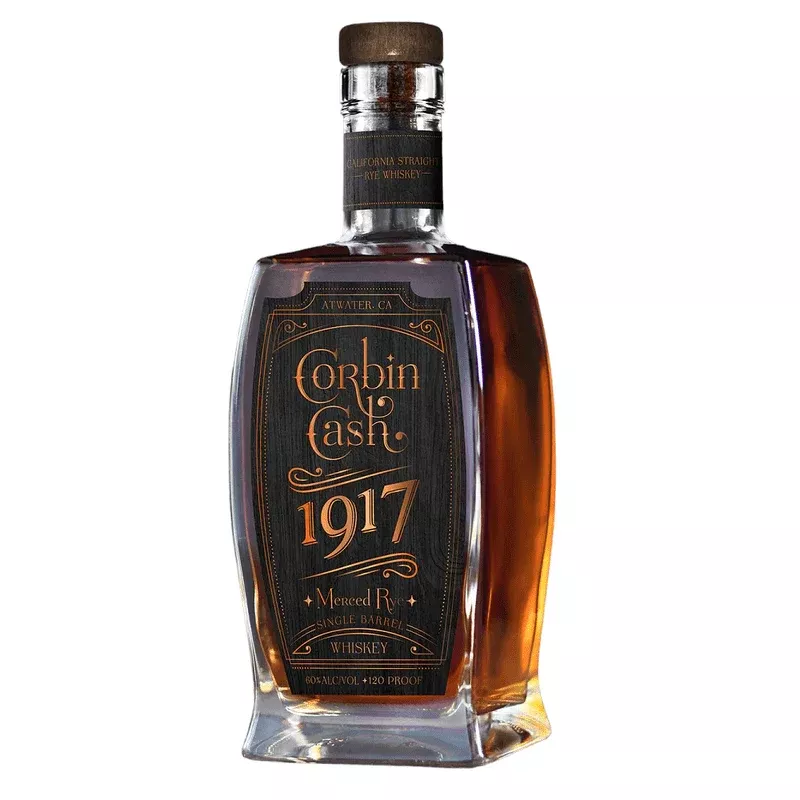 1917 Corbin Cash Merced Rye Whiskey 750ml