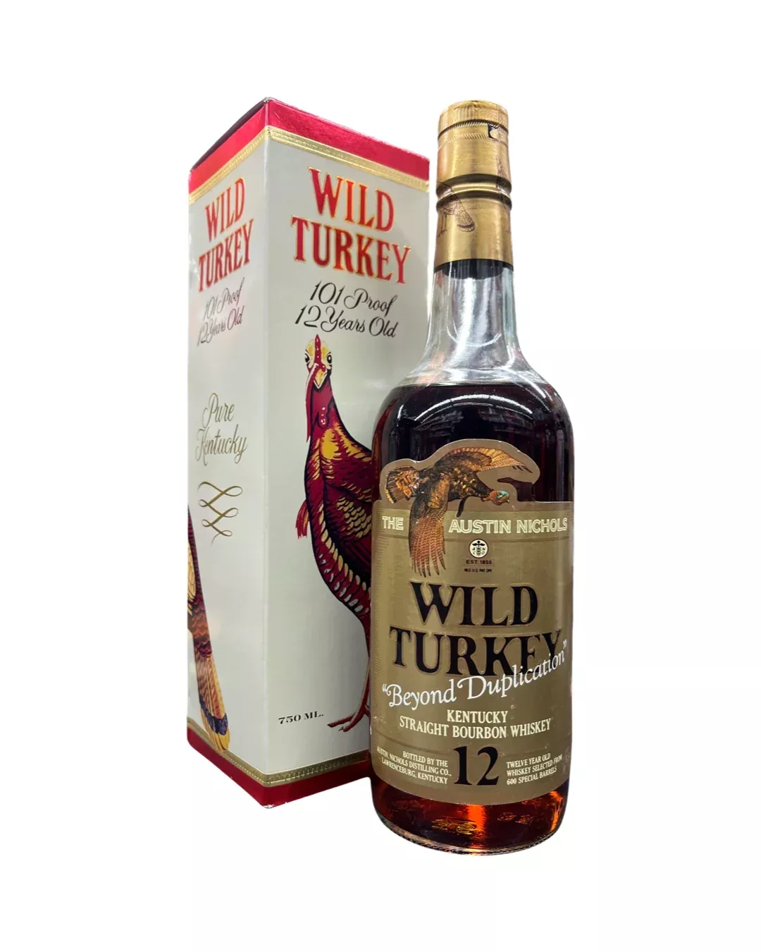 1989 Wild Turkey Beyond Duplication 12 Year Old Kentucky Straight Bourbon Whiskey 750ml