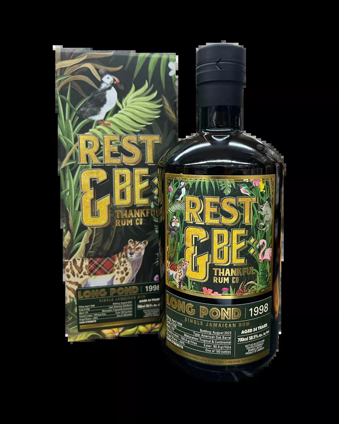 1998 Rest & Be Thankful 24 Year Old Long-Pond Single Cask Rum 700ml