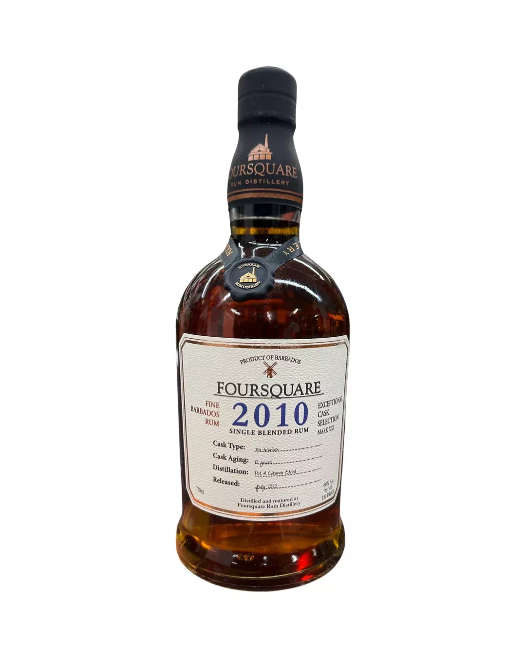 2010 Foursquare Exceptional Cask Selection 12 Year Old Single Blended Rum 750ml