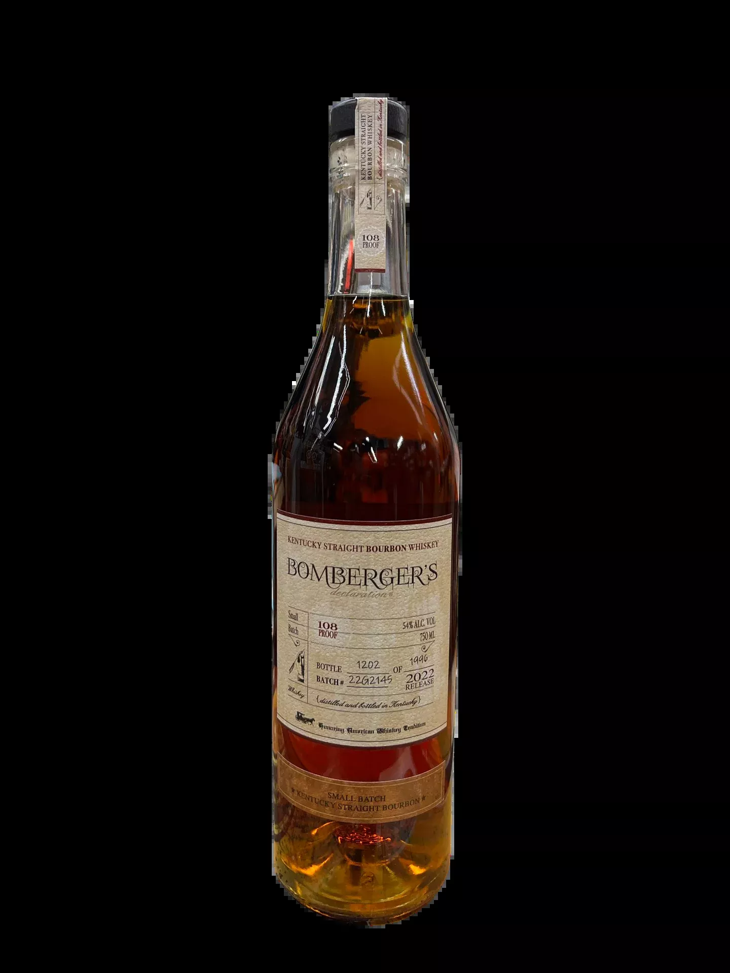 2022 Bomberger's Declaration Small Batch Kentucky Straight Bourbon Whiskey 750ml