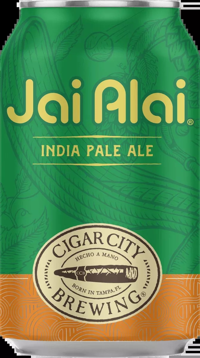 (24pk cans)-Cigar City Brewing Jai Alai India Pale Ale Beer, Florida, USA (12oz)