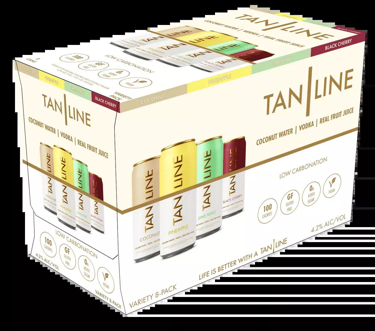 (24pk cans) Tan Line Variety Pack, USA (12oz)