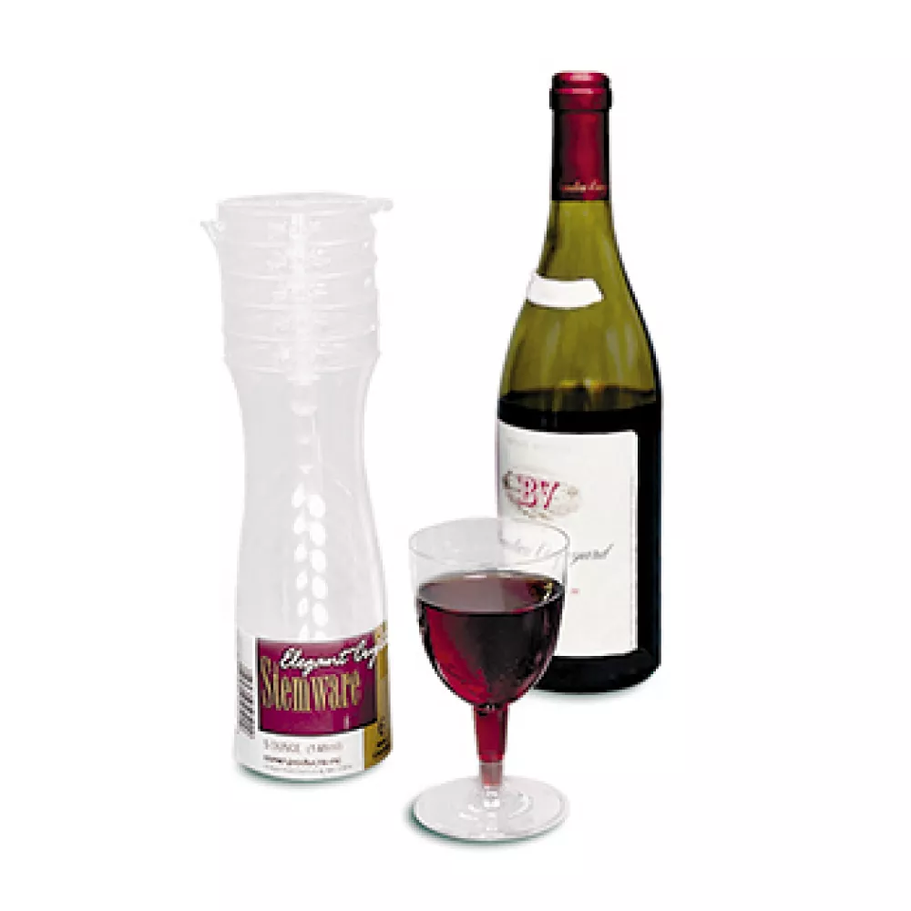 5.5 oz. Plastic Wine Glasses - 72 count