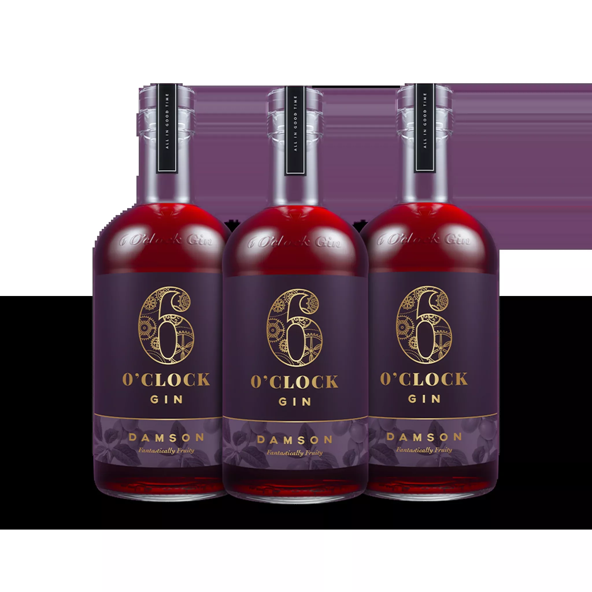 6 O'Clock Gin Damson Gin (3) Bottle Bundle