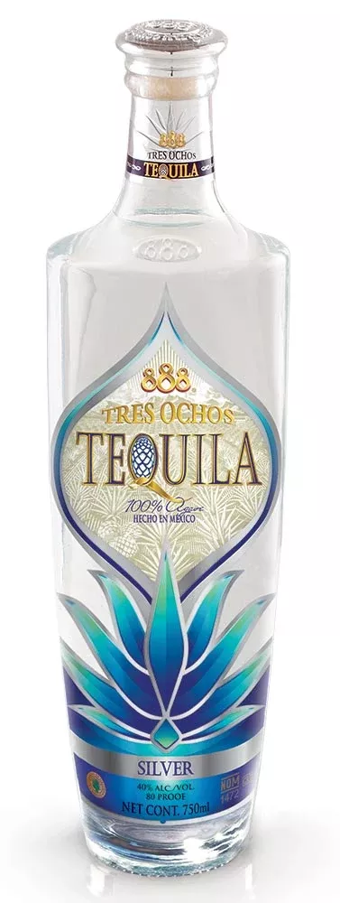 888 Tres Ochos Silver Tequila