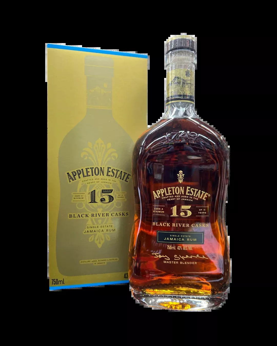 Appleton Estate Black River Casks Single Estate 15 Year Old Rum 750ml