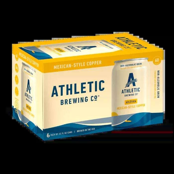 Athletic Brewing Cerveza Atletica Non Alcoholic Beer 12-Oz can 6-Pack