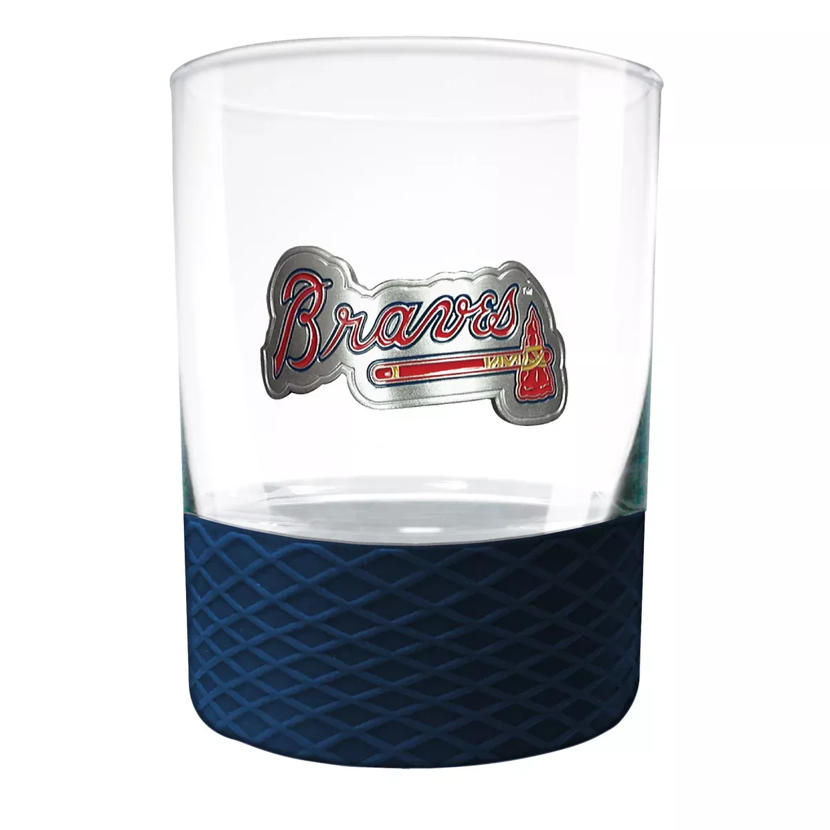 Atlanta Braves 14 oz COMMISSIONER Rocks Glass