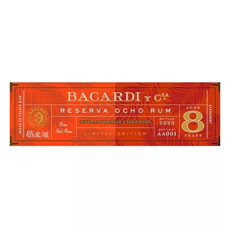 Bacardi 8 Year Reserva Ocho Orange Cask Finish Rum 750ml