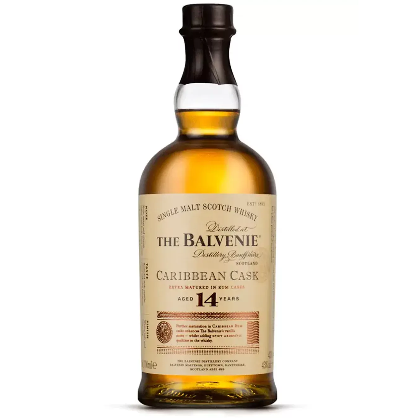 The Balvenie 14 Year Caribbean Cask Scotch 750ml