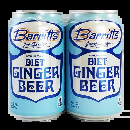 Barritts Diet Ginger Beer 4pk Can