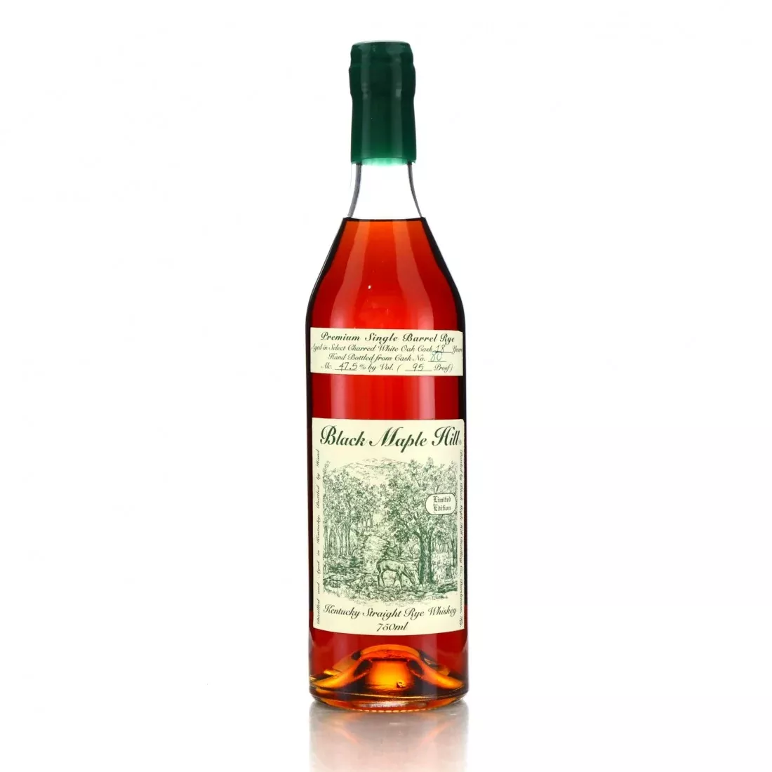 Black Maple Hill 18 Year Old Premium Single Barrel Straight Rye Whiskey 750ml
