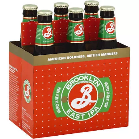 BROOKLYN EAST IPA 6 PACK BOTTLES