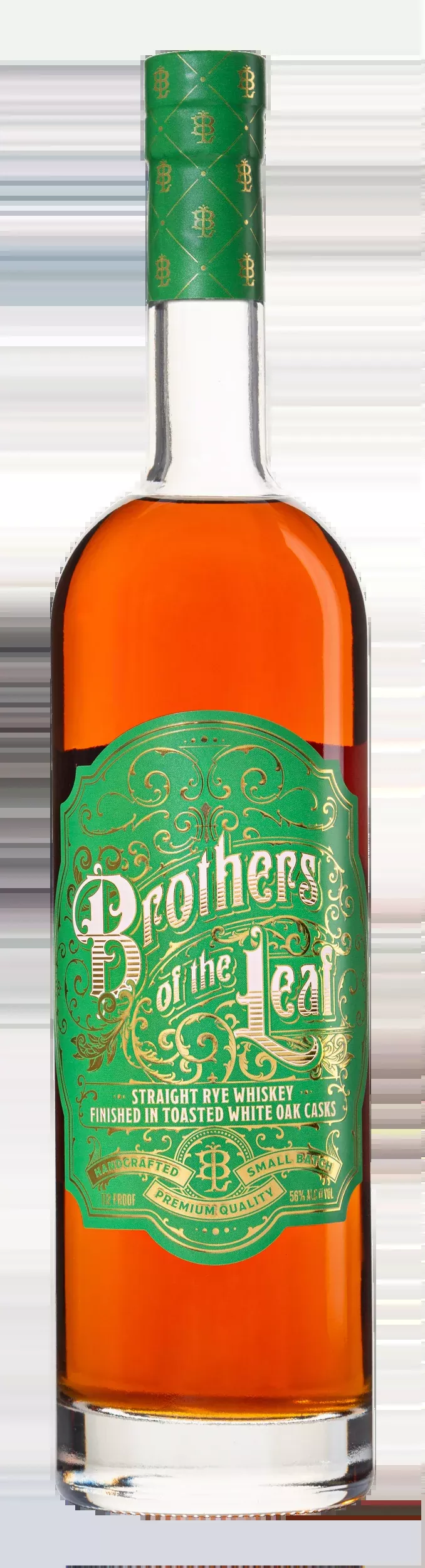 Brothers of the Leaf Straight Rye Whiskey Finished in Toasted White Oak Casks