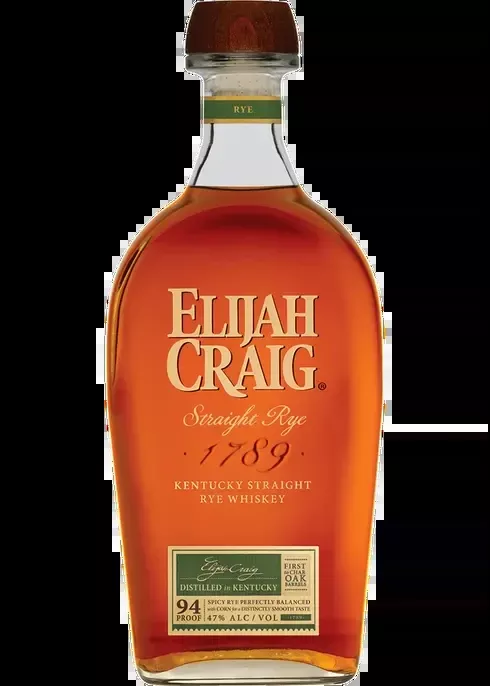 Elijah Craig Straight Rye Whiskey 750ml