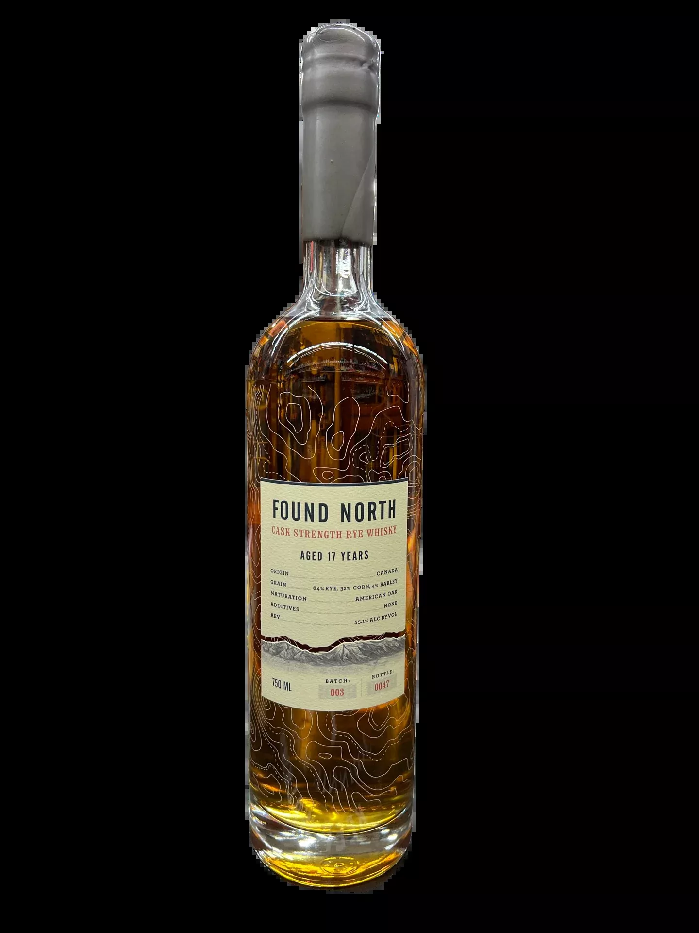 Found North 17 Year Old Batch 003 Cask Strength Rye Whiskey 750ml