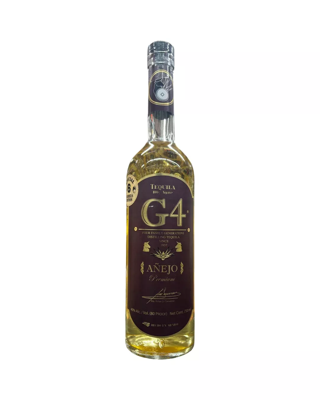 G4 Six Barrels Edition Anejo Tequila 750ml