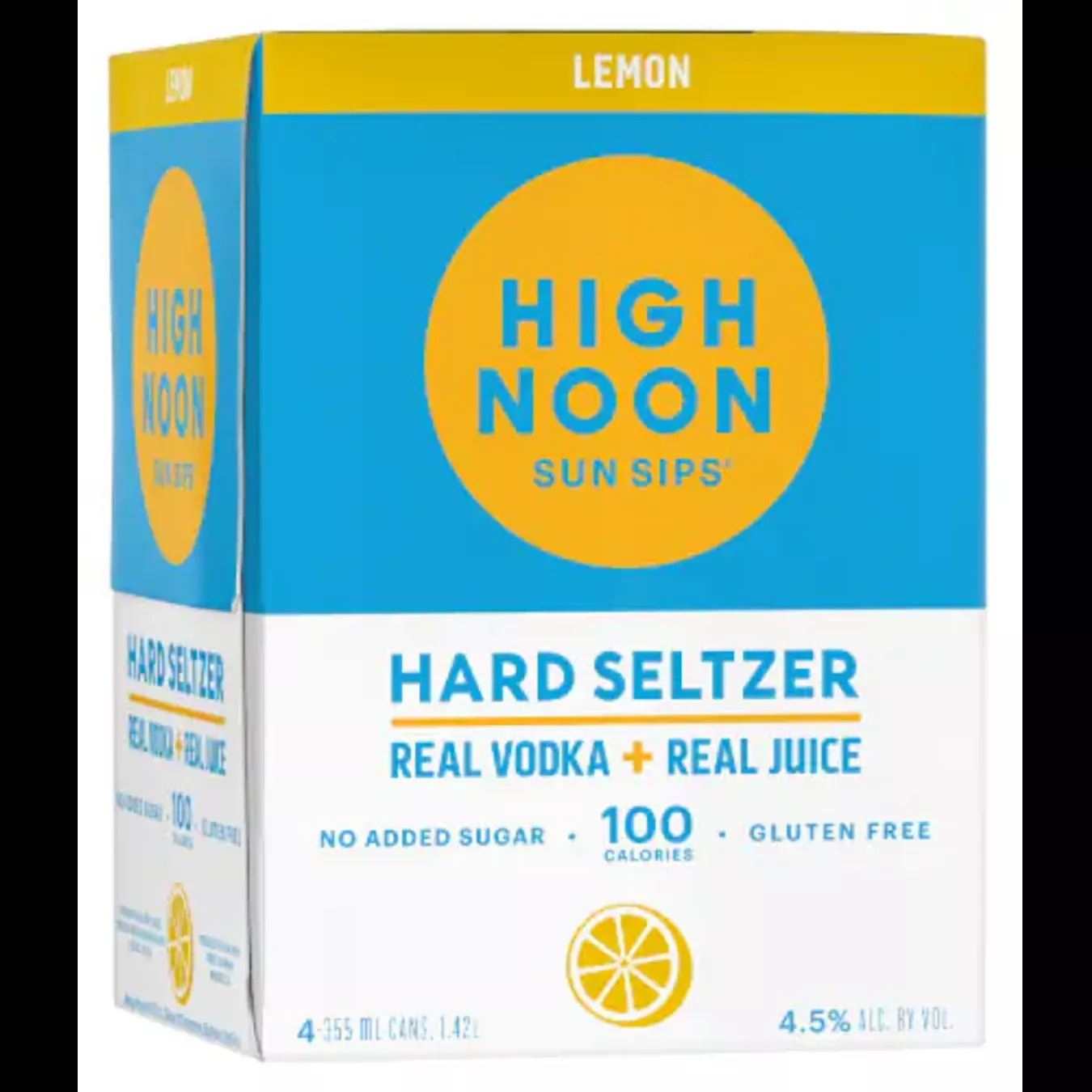 High Noon Lemon Vodka Seltzer 4 Pack
