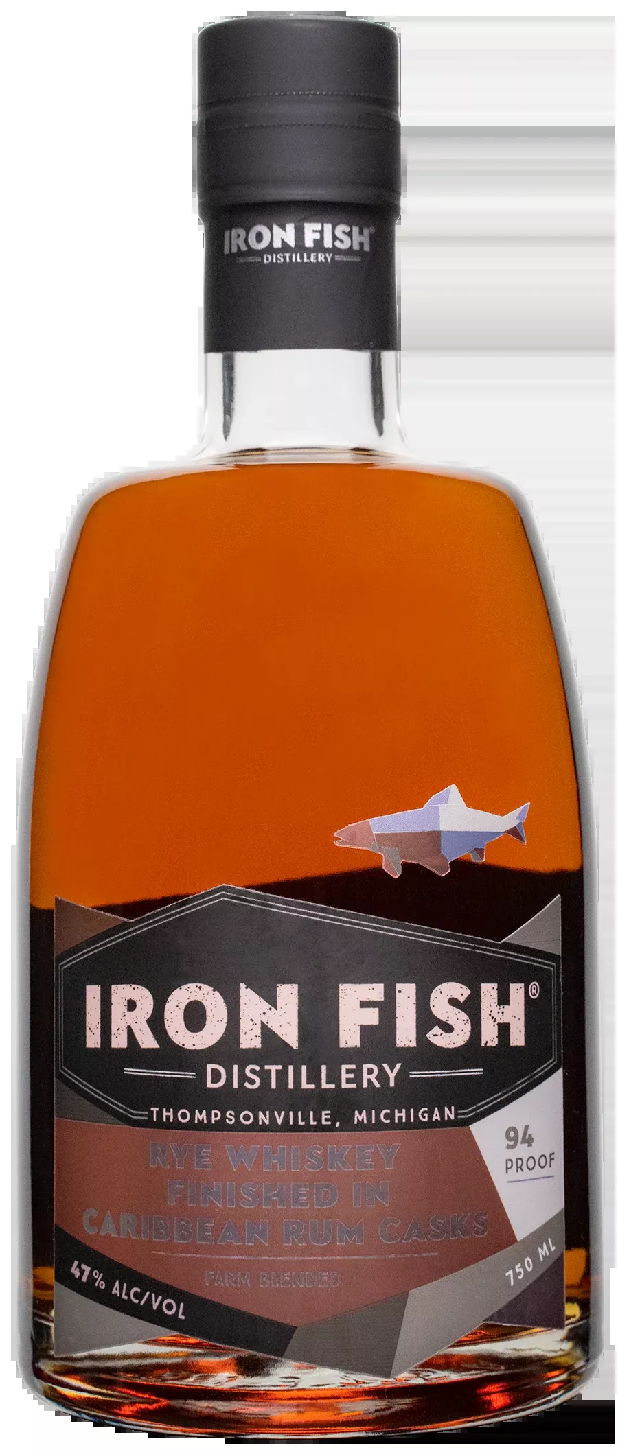 Iron Fish Rye Whiskey Finished in Caribbean Rum Casks
