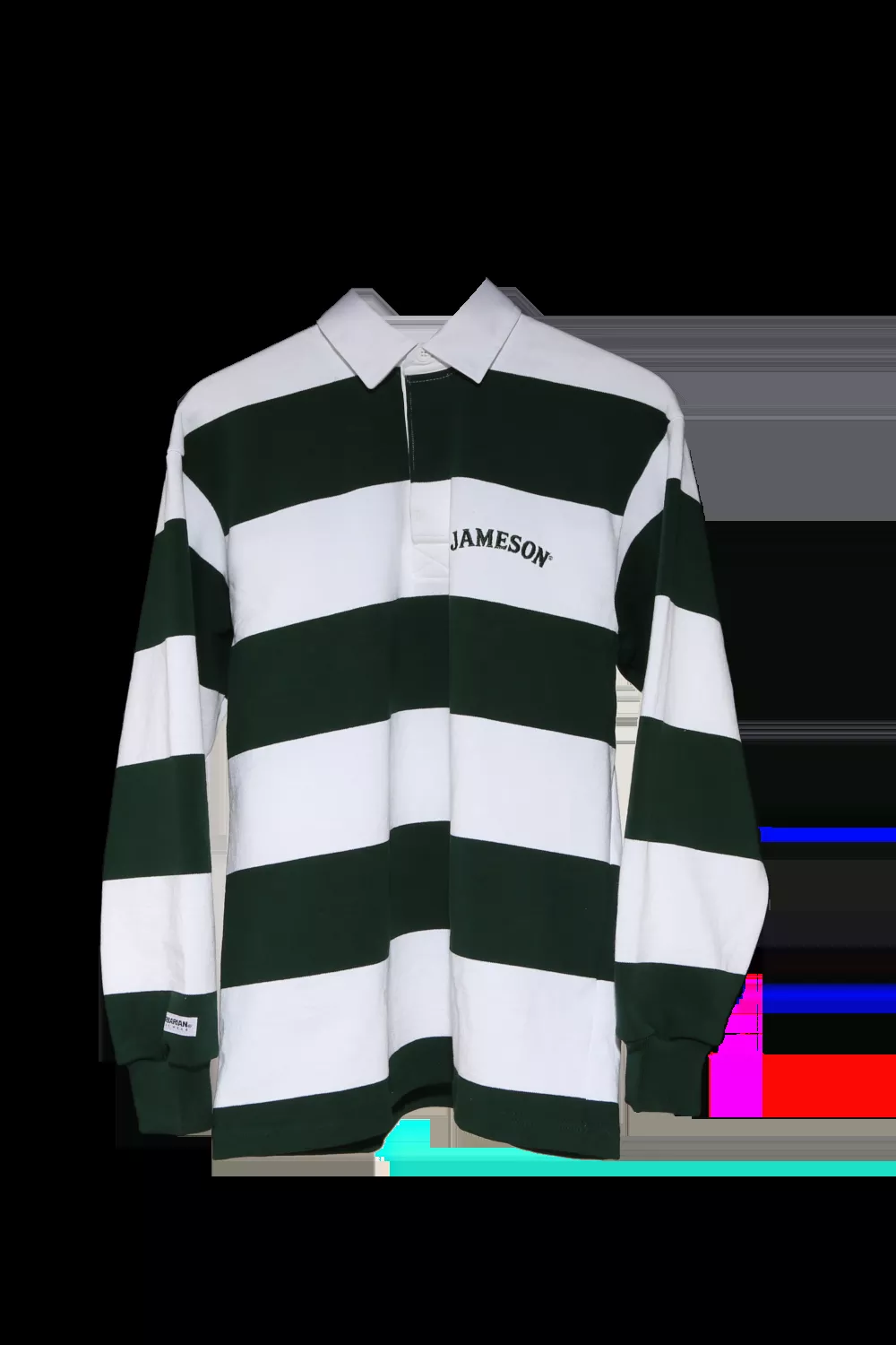 Jameson rugby stripe polo, unisex size L