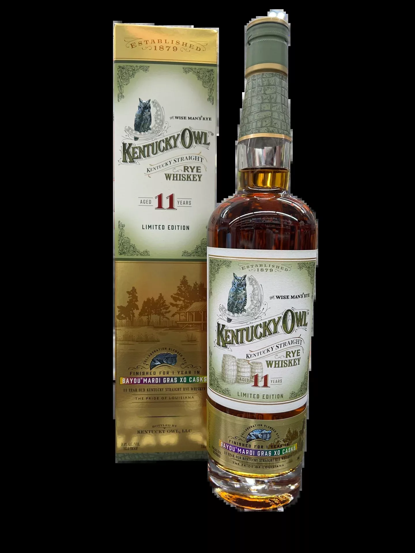 Kentucky Owl Mardi Gras XO Cask Limited Edition 11 Year Old Straight Rye Whiskey 750ml