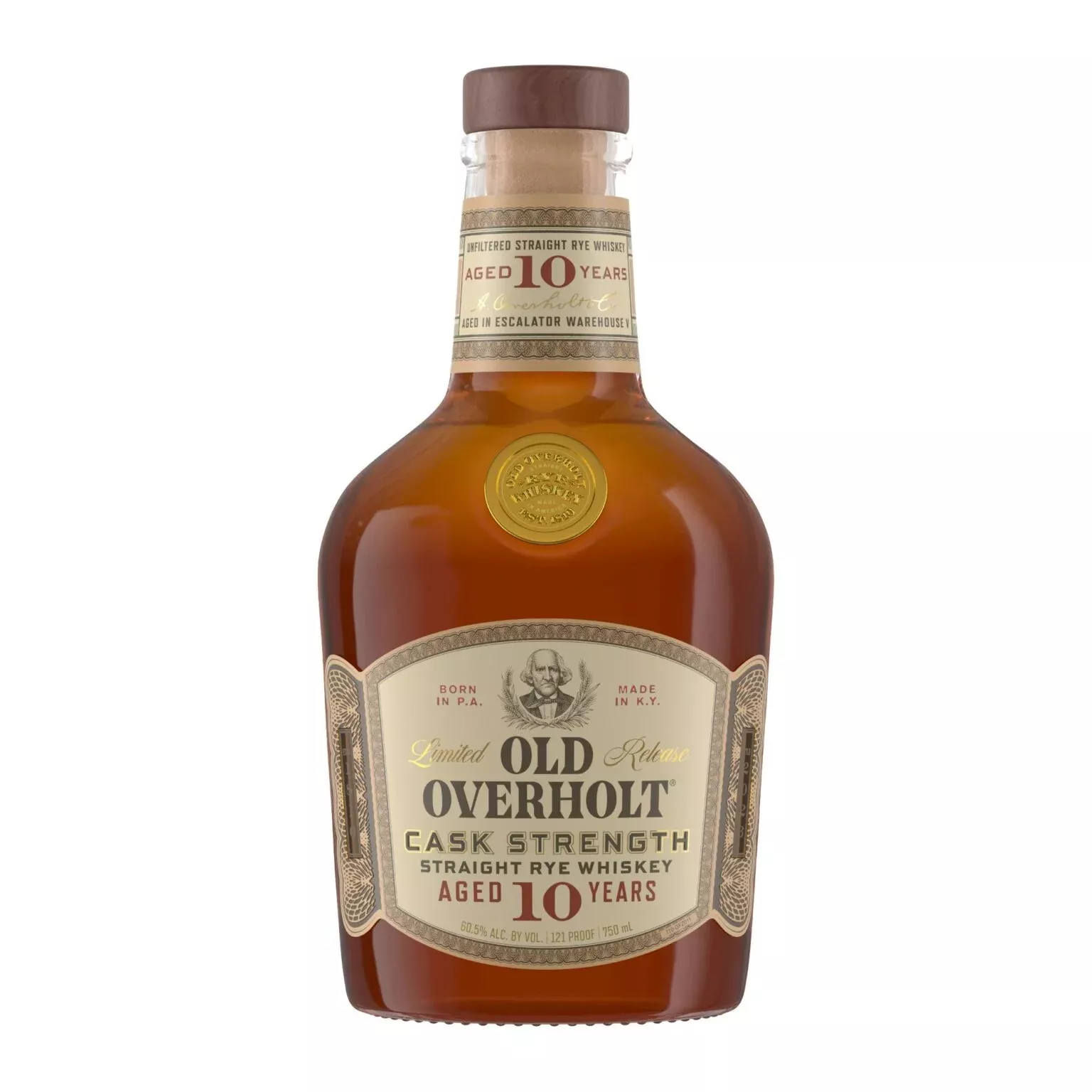 Old Overholt 10 Year Old Straight Rye Whiskey 750ml