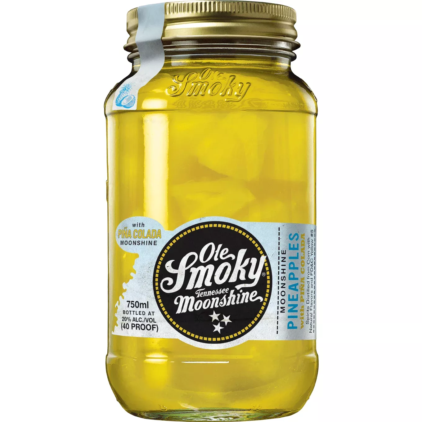 Ole Smoky Pineapples With Piña Colada Moonshine