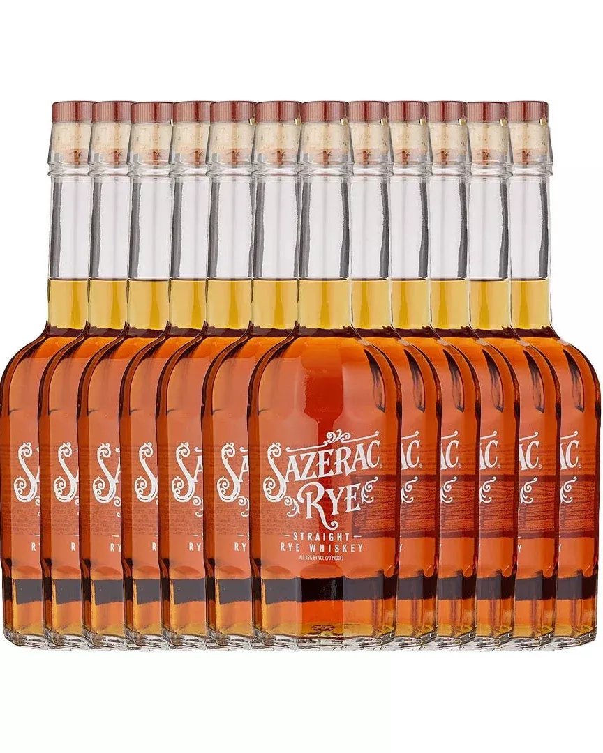 Sazerac Straight Rye Whiskey Bundle 750ml 12-Pack