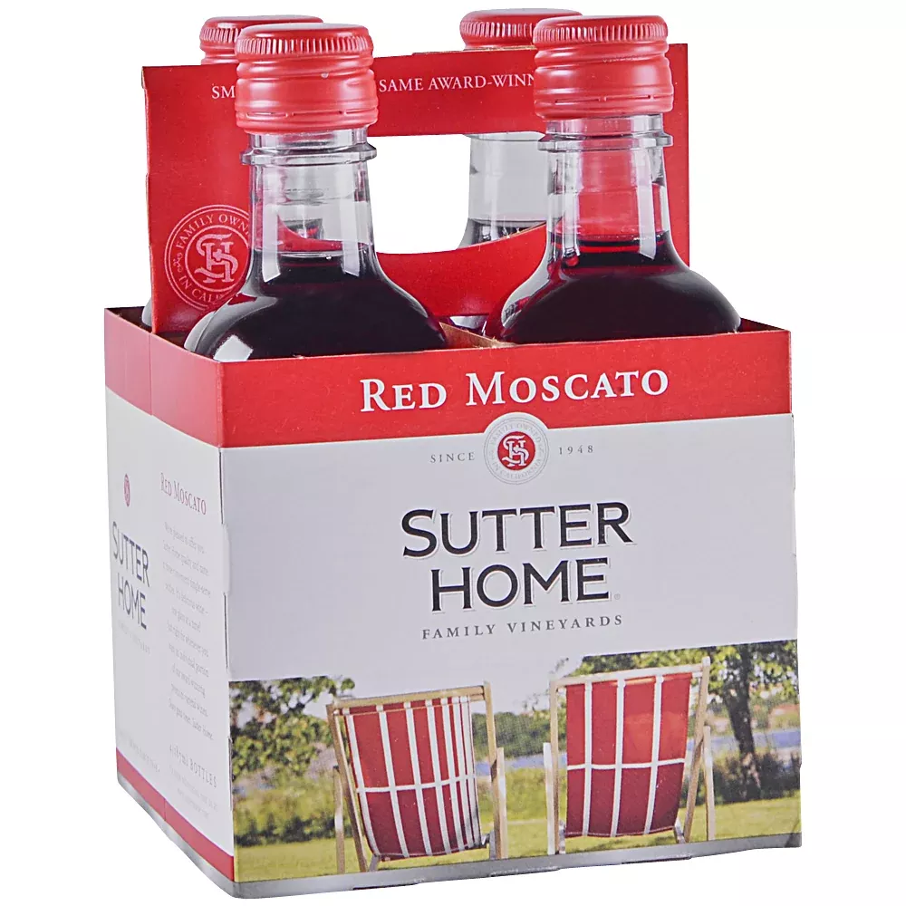 Sutter Home Red Moscato 187ml Bottle 4-Pack