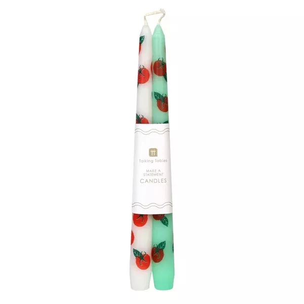 Tomato Taper Candles by Talking Tables