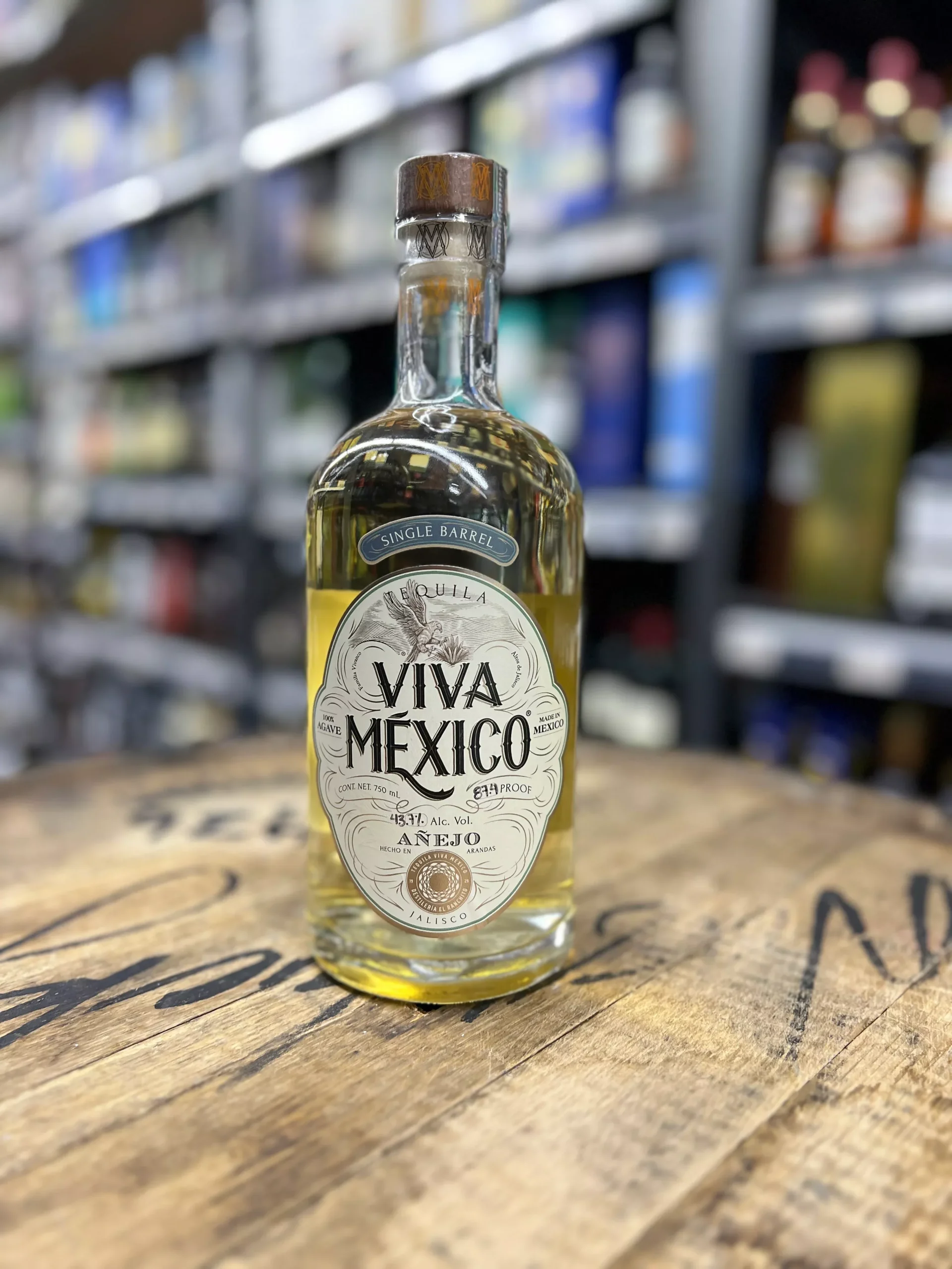 Viva México Añejo Single Barrel Tequila 750ml