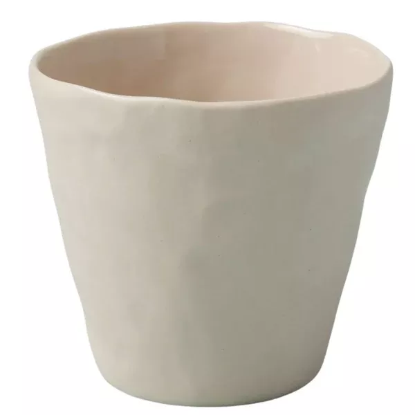 White Stoneware Planter