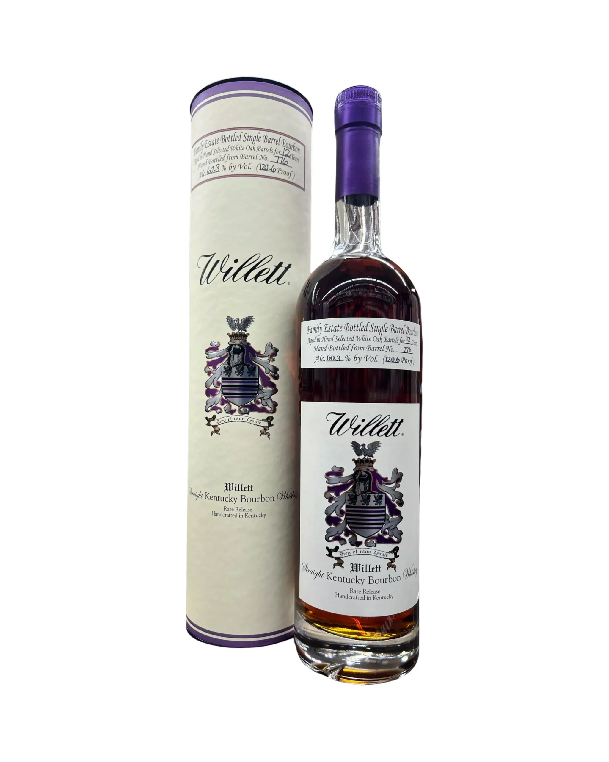 Willett Family Estate Bottled Single Barrel 12 Year Old Barrel No. 776 Kentucky Straight Bourbon Whiskey